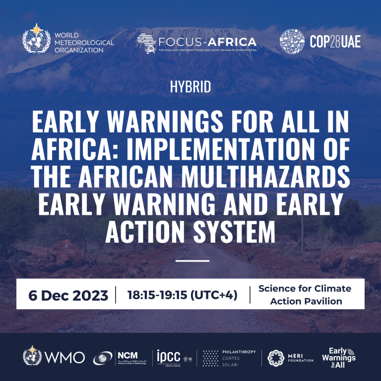 Early Warning for All in Africa implementation of the African Multi